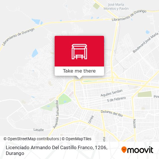 Licenciado Armando Del Castillo Franco, 1206 map