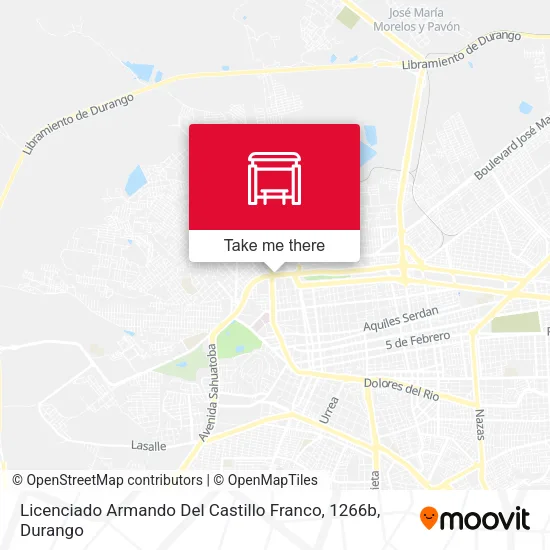 Mapa de Licenciado Armando Del Castillo Franco, 1266b