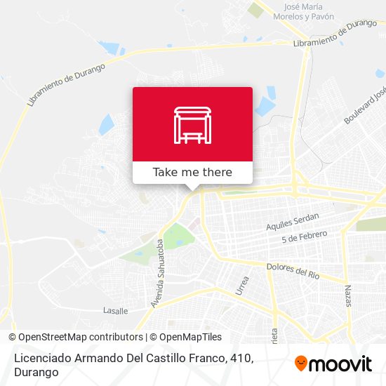 Licenciado Armando Del Castillo Franco, 410 map