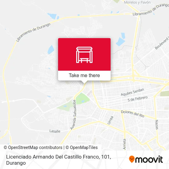 Mapa de Licenciado Armando Del Castillo Franco, 101