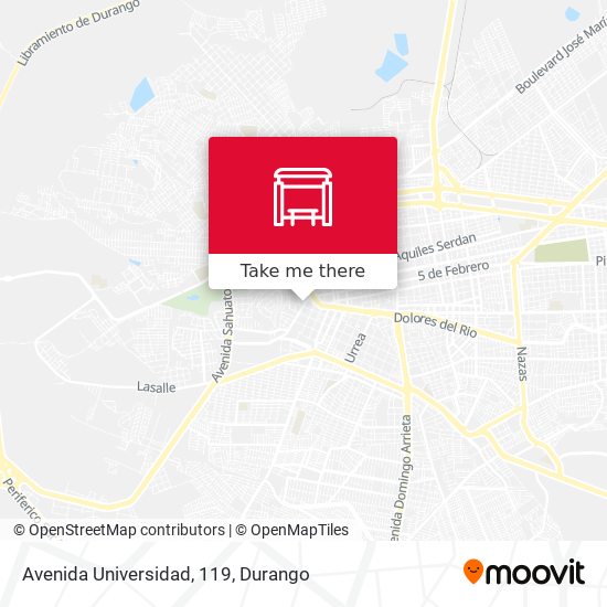 Avenida Universidad, 119 map