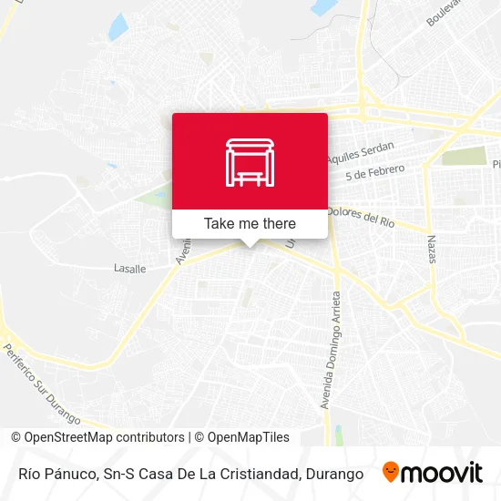 Mapa de Río Pánuco, Sn-S Casa De La Cristiandad