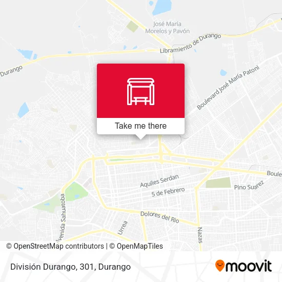 Mapa de División Durango, 301