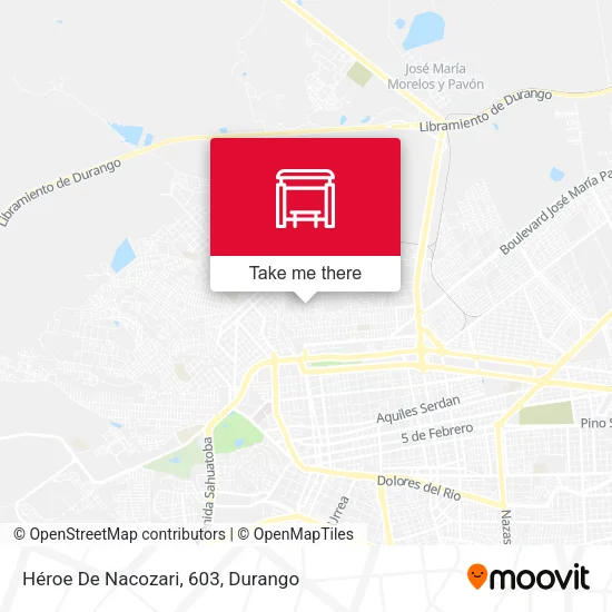 Mapa de Héroe De Nacozari, 603