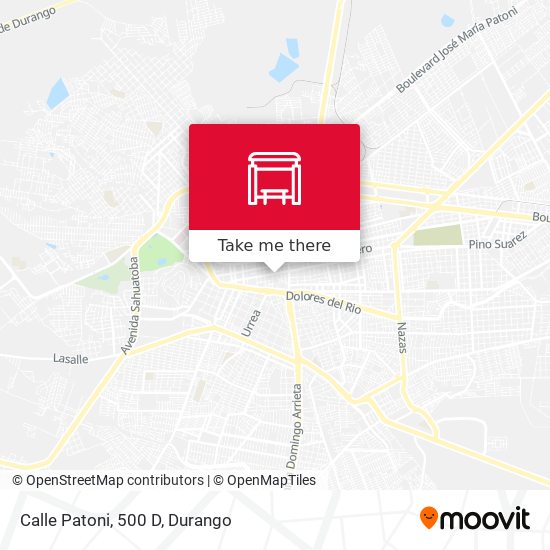 Mapa de Calle Patoni, 500 D