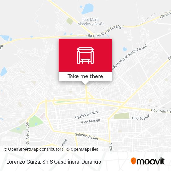 Lorenzo Garza, Sn-S Gasolinera map