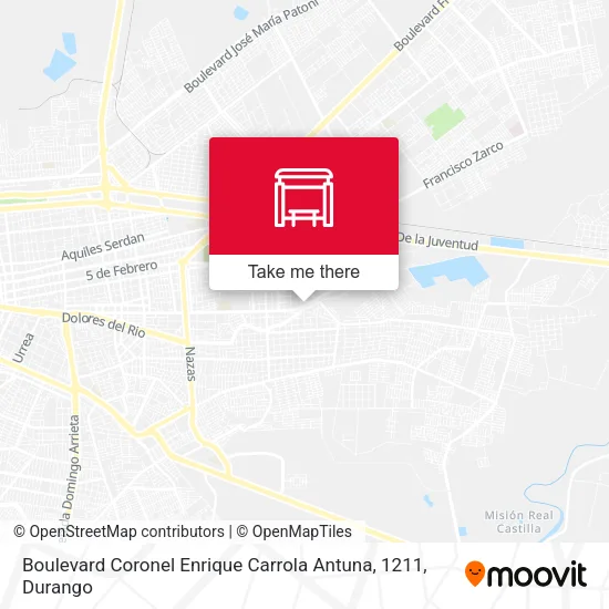 Mapa de Boulevard Coronel Enrique Carrola Antuna, 1211