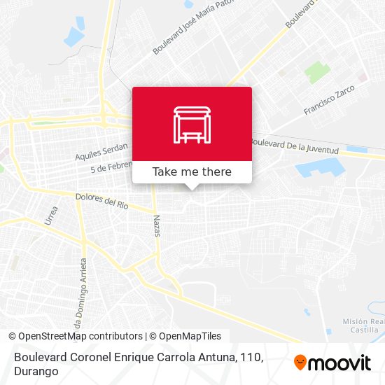 Boulevard Coronel Enrique Carrola Antuna, 110 map