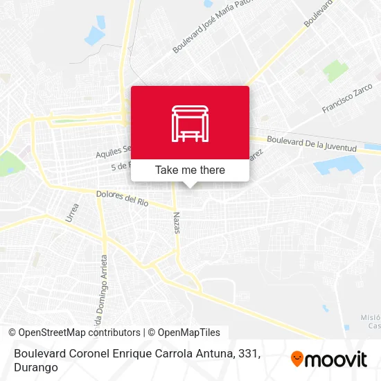 Mapa de Boulevard Coronel Enrique Carrola Antuna, 331