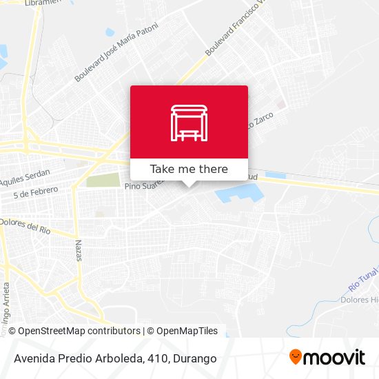 Mapa de Avenida Predio Arboleda, 410