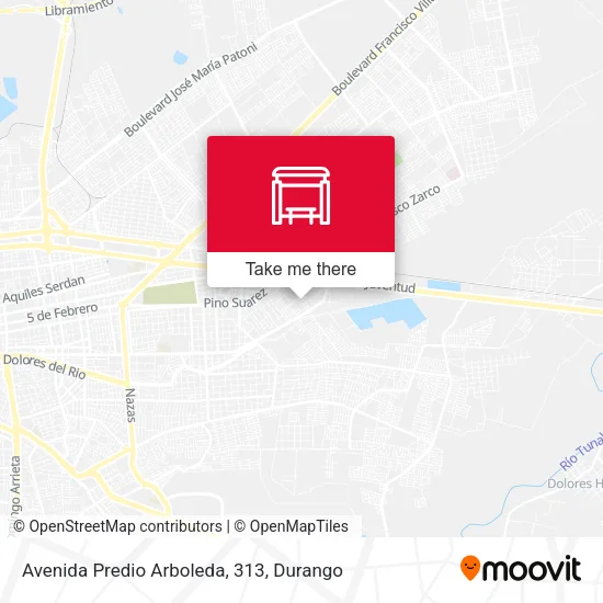 Mapa de Avenida Predio Arboleda, 313