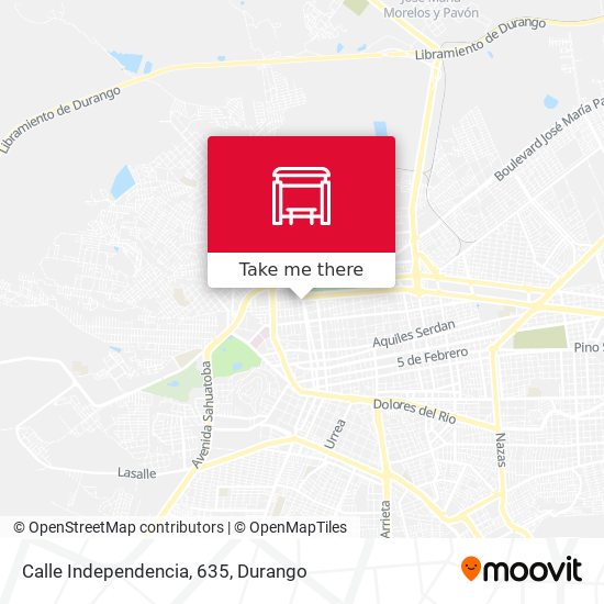 Mapa de Calle Independencia, 635