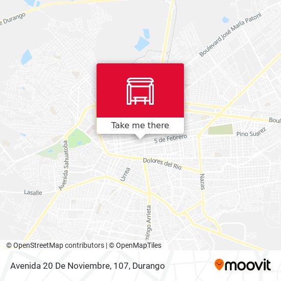 Avenida 20 De Noviembre, 107 map