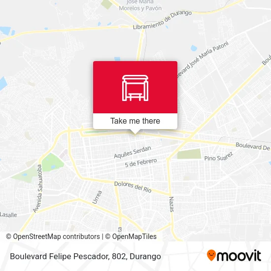 Mapa de Boulevard Felipe Pescador, 802