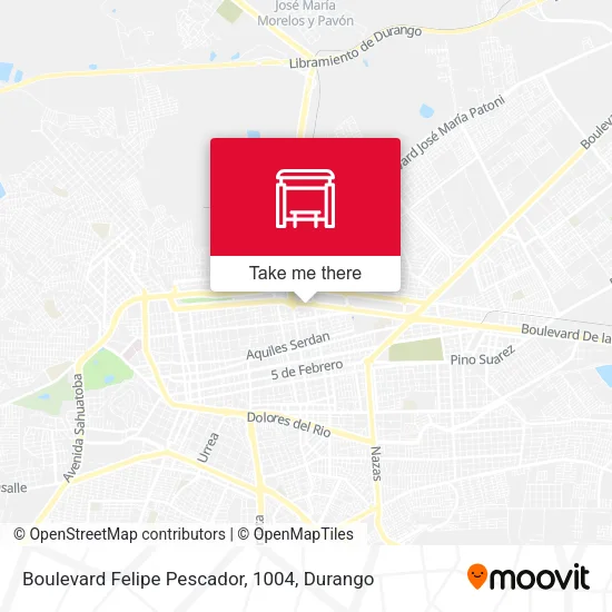 Mapa de Boulevard Felipe Pescador, 1004