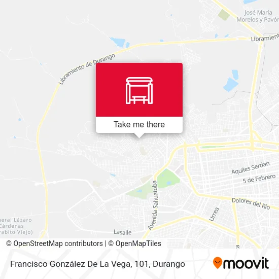 Mapa de Francisco González De La Vega, 101