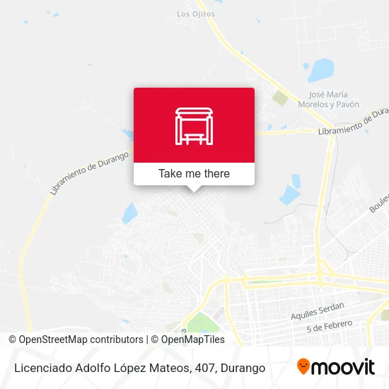 Mapa de Licenciado Adolfo López Mateos, 407
