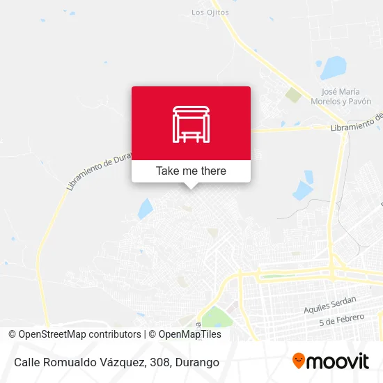 Mapa de Calle Romualdo Vázquez, 308