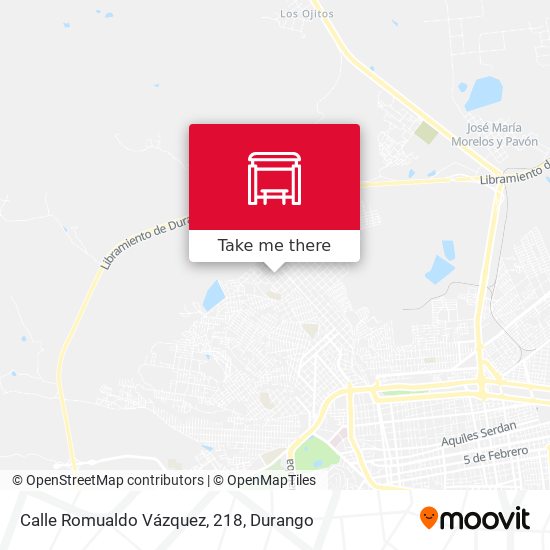 Calle Romualdo Vázquez, 218 map