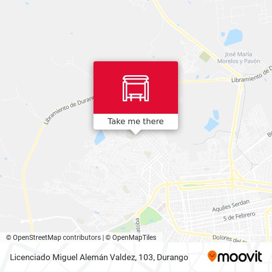 Licenciado Miguel Alemán Valdez, 103 map