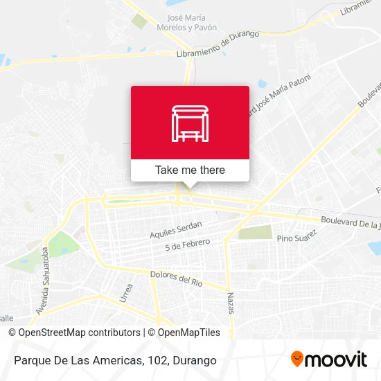 Mapa de Parque De Las Americas, 102