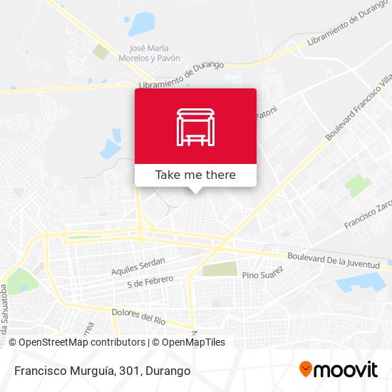 Francisco Murguía, 301 map