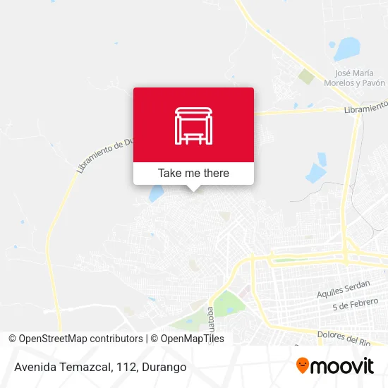 Mapa de Avenida Temazcal, 112