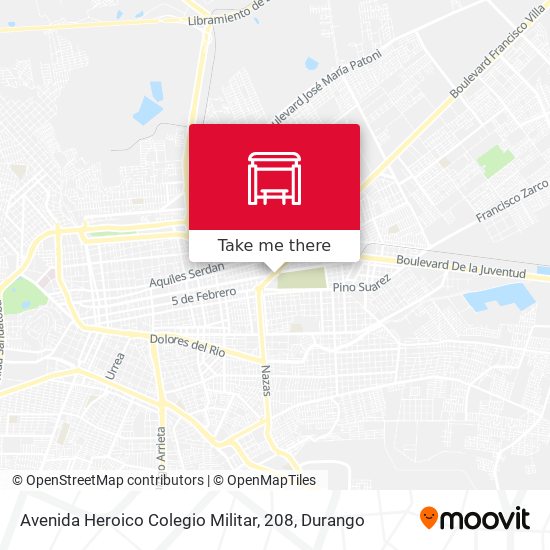 Avenida Heroico Colegio Militar, 208 map