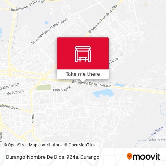 Mapa de Durango-Nombre De Dios, 924a