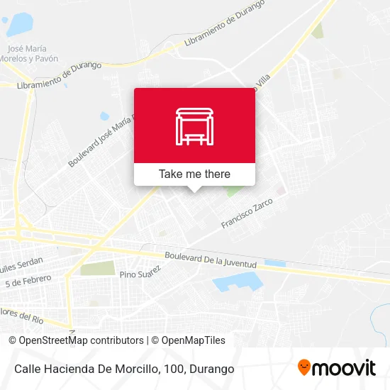 Mapa de Calle Hacienda De Morcillo, 100