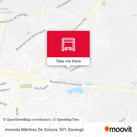 Mapa de Avenida Mártires De Sonora, 501
