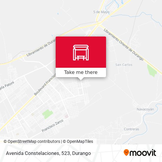 Avenida Constelaciones, 523 map