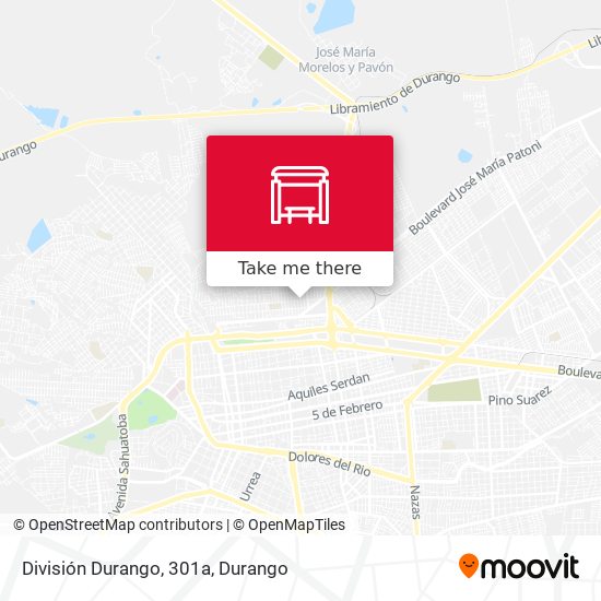 División Durango, 301a map