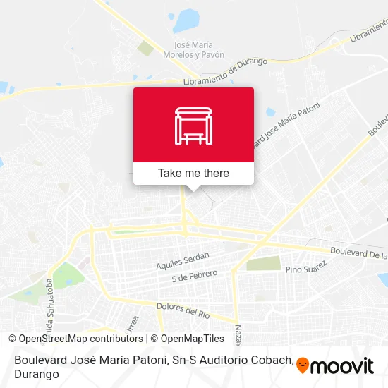 Mapa de Boulevard José María Patoni, Sn-S Auditorio Cobach