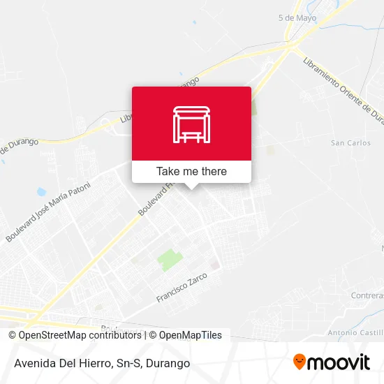 Mapa de Avenida Del Hierro, Sn-S