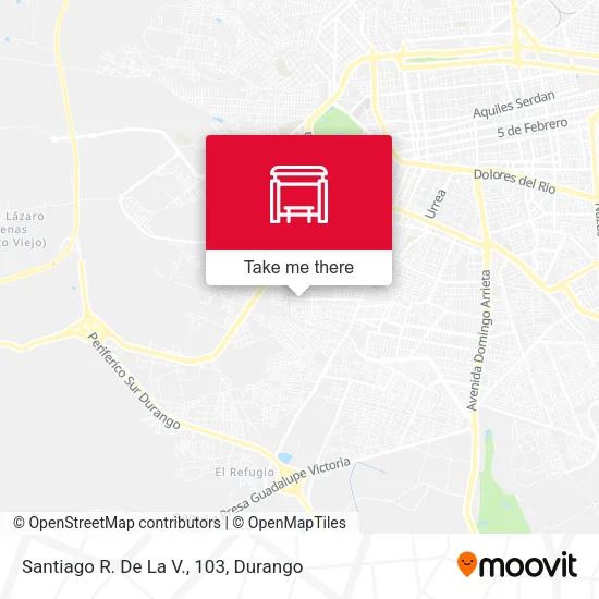 Mapa de Santiago R. De La V., 103