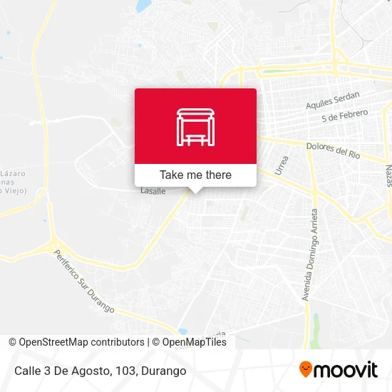 Mapa de Calle 3 De Agosto, 103