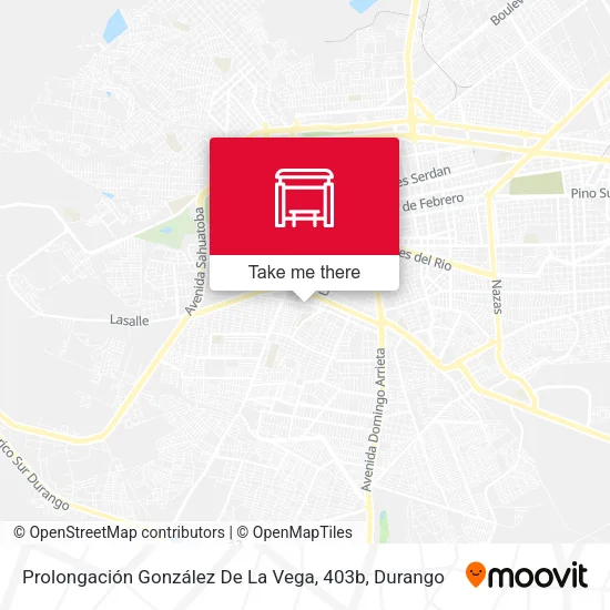 Mapa de Prolongación González De La Vega, 403b