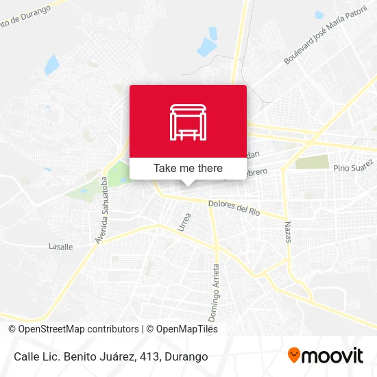 Mapa de Calle Lic. Benito Juárez, 413