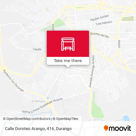 Mapa de Calle Doroteo Arango, 416