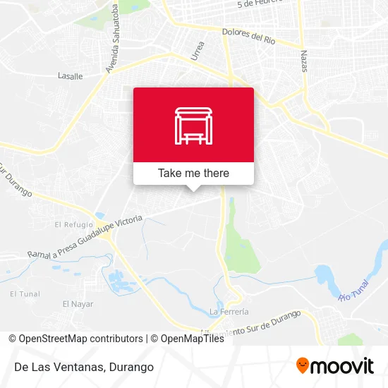 Mapa de De Las Ventanas