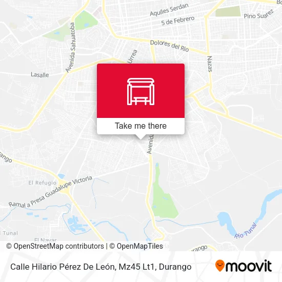 Mapa de Calle Hilario Pérez De León, Mz45 Lt1