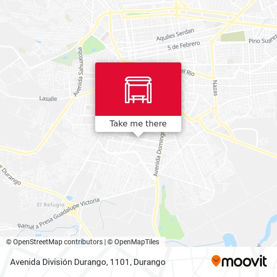 Avenida División Durango, 1101 map