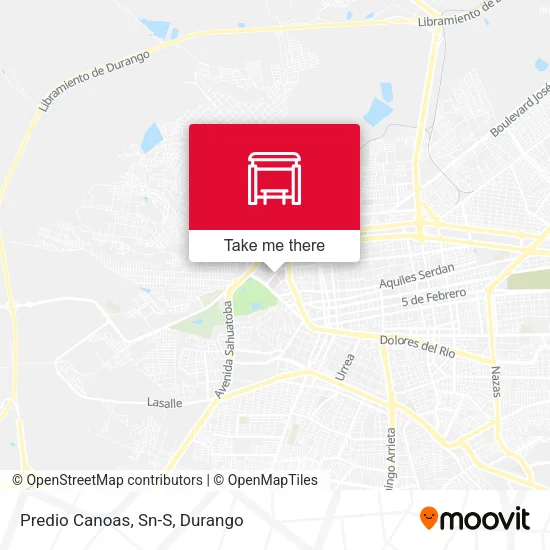 Mapa de Predio Canoas, Sn-S