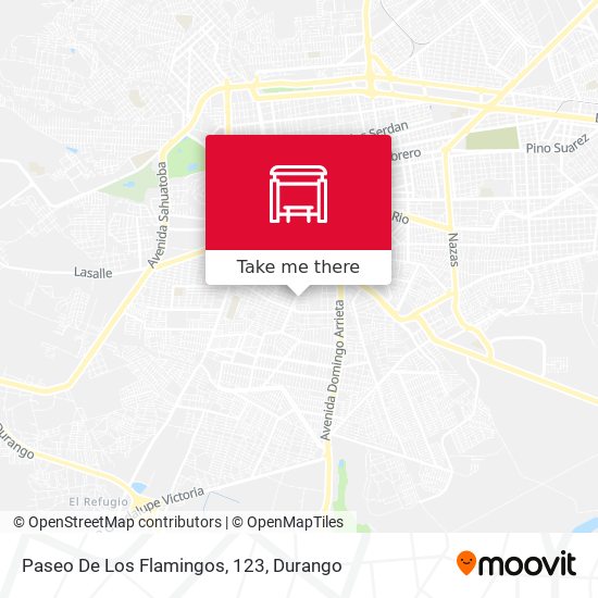 Paseo De Los Flamingos, 123 map