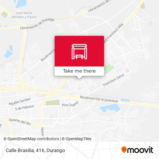 Mapa de Calle Brasilia, 416