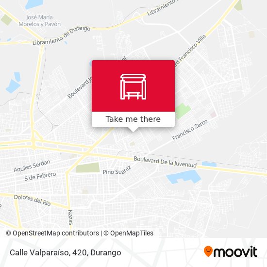 Mapa de Calle Valparaíso, 420