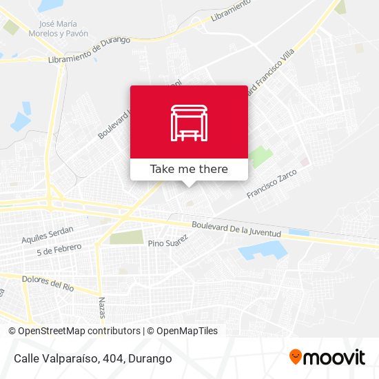 Mapa de Calle Valparaíso, 404