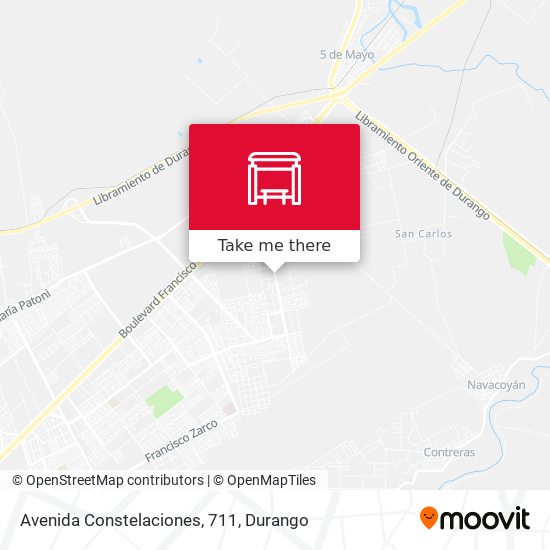 Mapa de Avenida Constelaciones, 711