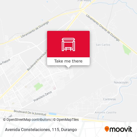 Avenida Constelaciones, 115 map